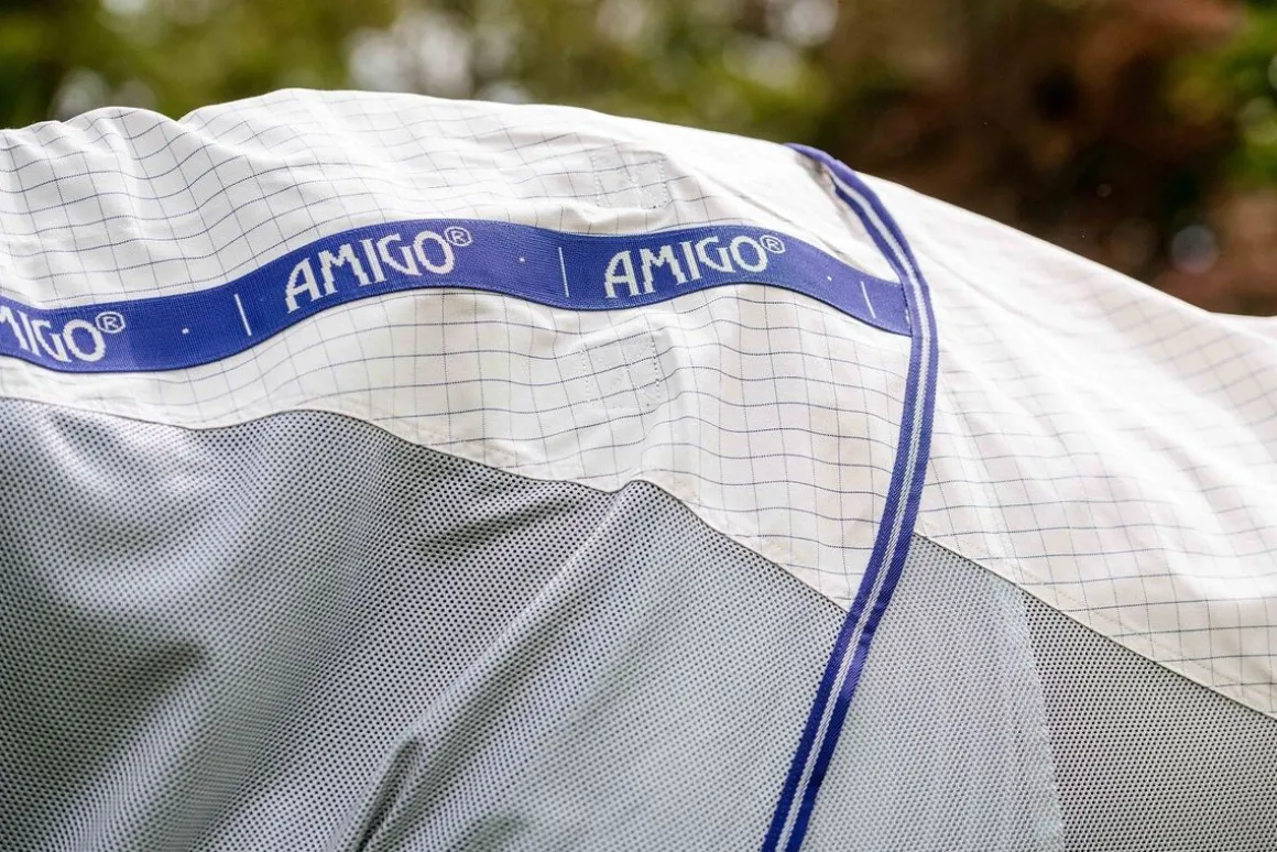 Amigo Airflow insektsbeskyttelse dekken -Navy Check/Atlantic Blu