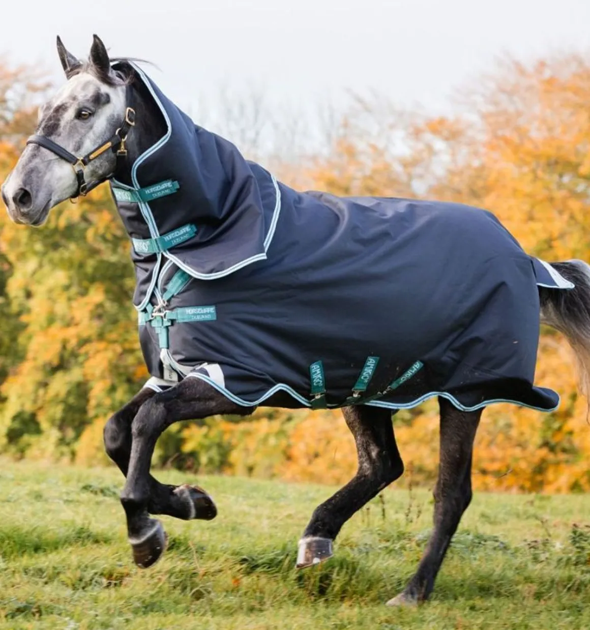 Amigo 1200D Ponni Plus 250gr - Navy/Aqua/Turquoise