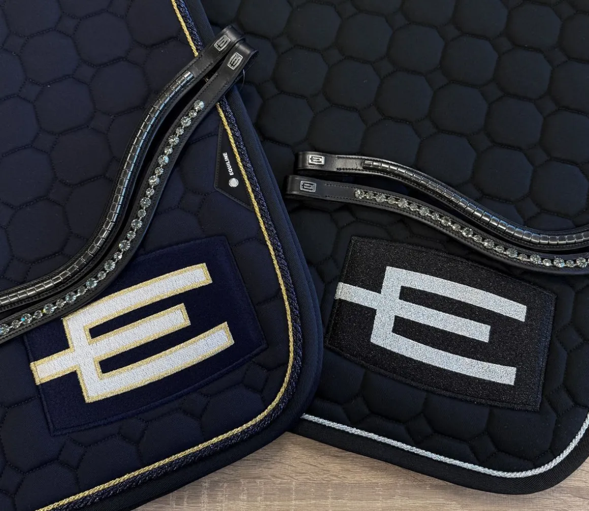 Equiline E- Logo Sprang Schabrak Navy/Rosa