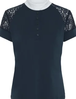 Equipage Brooke kortermet stevneskjorte Navy