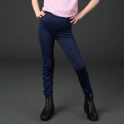Equipage Molly Ridetights Full-grip til Junior - Navy