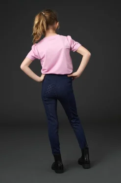 Equipage Molly Ridetights Full-grip til Junior - Navy