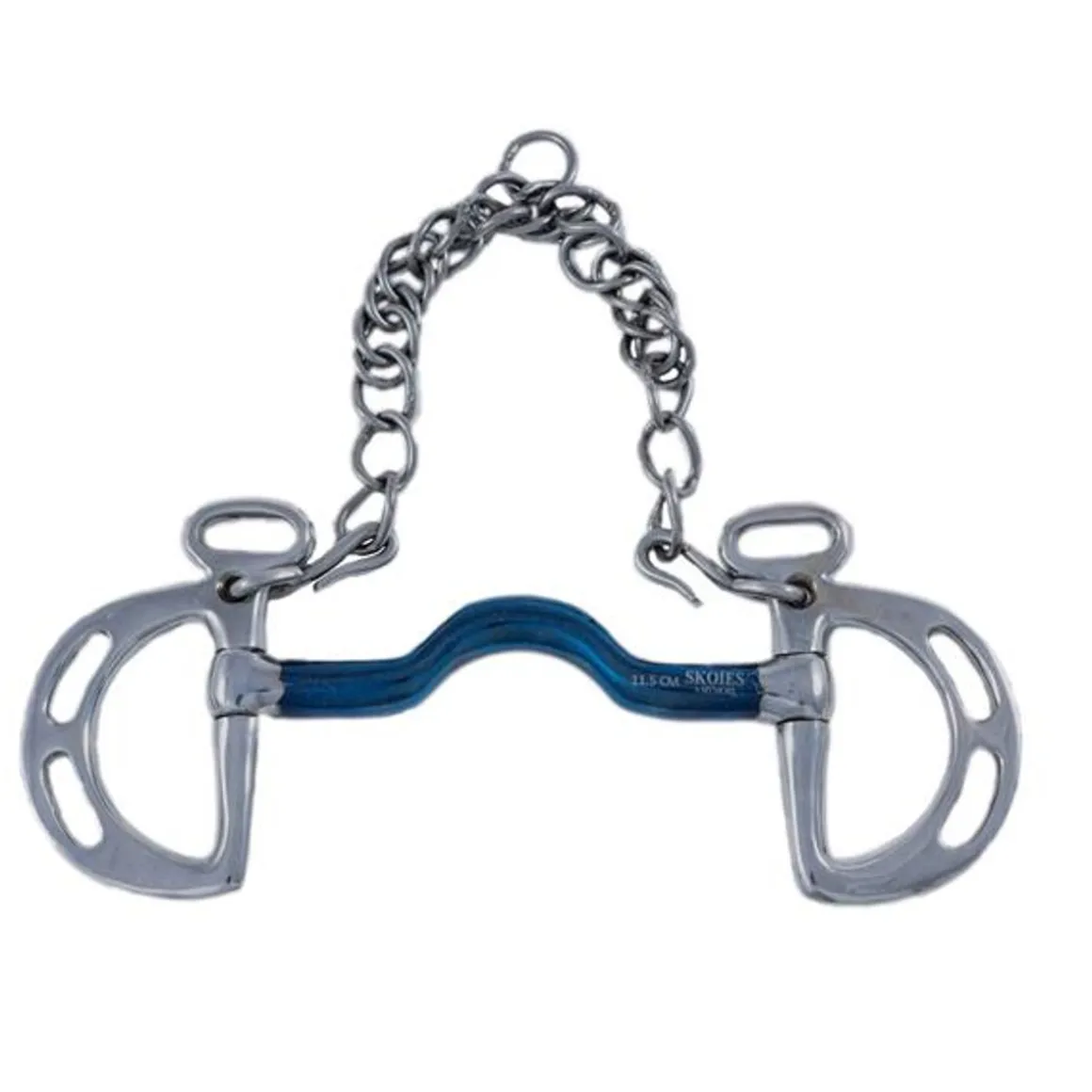 Harmony kimblewick med port og Blue Steel munndel - 12mm tykkels