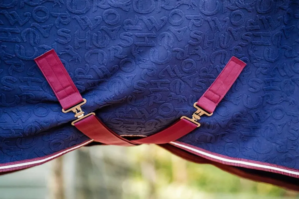 Horseware Cosy Neck Cooler Navy HW print