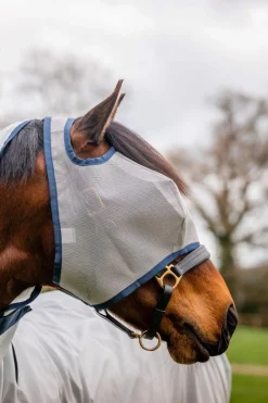 Horseware Mio Flue maske uten ører Lunar Rock/Navy