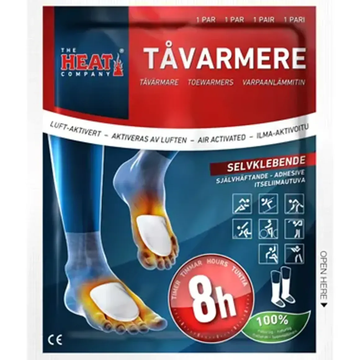 Tåvarmer - 5 pakk