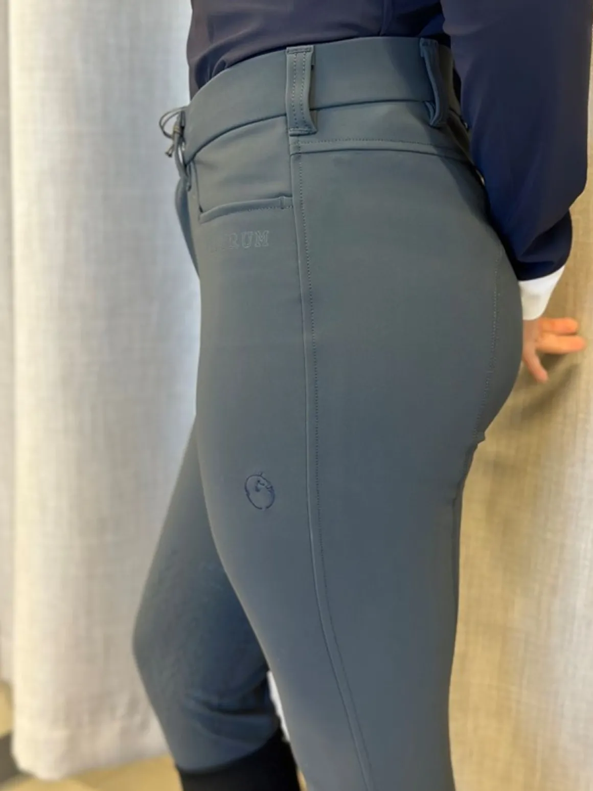 Vestrum Syracuse Ridebukser Kne Grip Dark Grey/Blue Navy