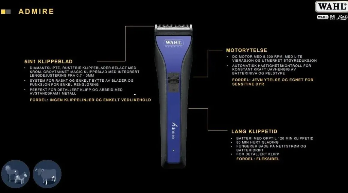 Wahl Admire Klippemaskin